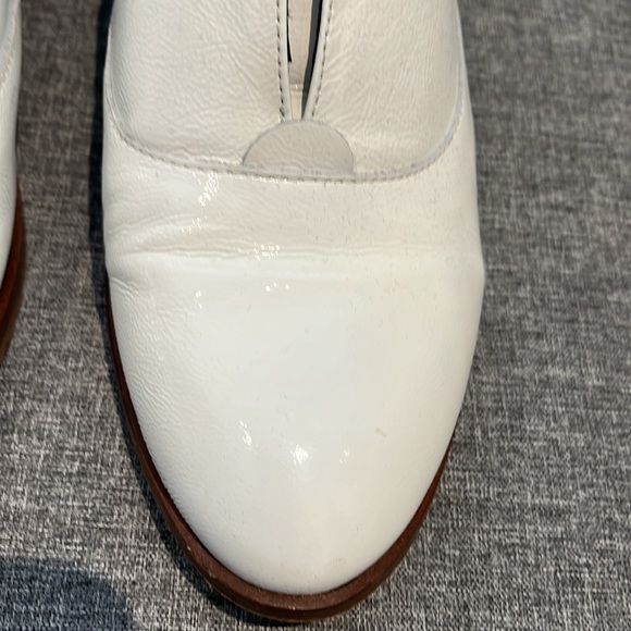 Patented white leather shoes - Picture 5 of 6